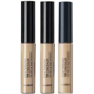 The Saem - Cover Perfection Tip Concealer - 1.5 Natural Beige (1ea) + Brightener (1ea) + Green Beige (1ea)