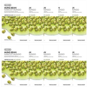 THE FACE SHOP - Real Nature Face Mask - Mung Bean - 1pc (10ea) Set
