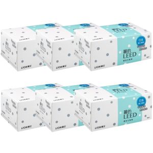 LION - Leed - Beauty Puff Cotton Pad - 180pcs (6ea) Set