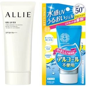 ISEHAN - Kiss Me Sunkiller Perfect Water Essence SPF50+ PA++++ - 50g X Kanebo - Allie Gel UV EX SPF50+ PA++++ - 90g (New...