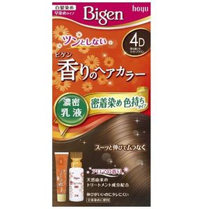 hoyu - hoyu Bigen Fragrant Hair Color Emulsion - 40g + 60ml - 4D Calm Light Brown