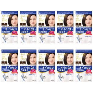 Dariya Salon De Pro - Hair Color Cream - 1box - 7 Deep dark brown (10ea) Set