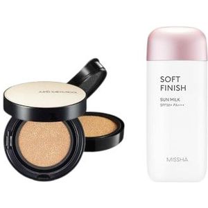 MISSHA - All-Around Safe Block Soft Finish Sun Milk SPF50+ PA+++ - 70ml X Jung Saem Mool - Essential Skin Nuder Long Wear...