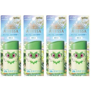 Shiseido Anessa Perfect UV Sunscreen Skincare Milk SPF 50+ PA++++ - 60ml - Sprigatito (4ea) Set