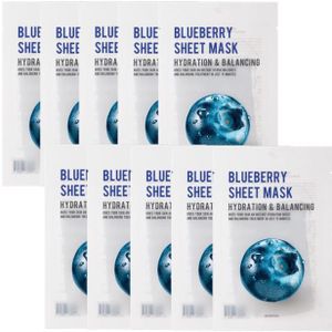 EUNYUL - Purity Blueberry Sheet Mask - 10pcs set