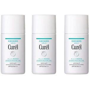 Kao - Curel Intensive Moisture Care UV Protection Facial Milk SPF30 PA+++ - 30ml (3ea) Set