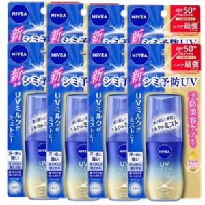 NIVEA Japan - UV Deep Protect & Care Milk Mist SPF50+ PA++++ - 60ml (8ea) Set