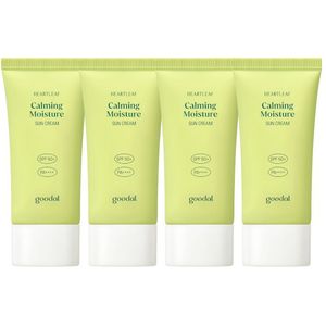 Goodal - Heartleaf Calming Moisture Sun Cream SPF50+ PA++++ - 50ml (4ea) Set (New)