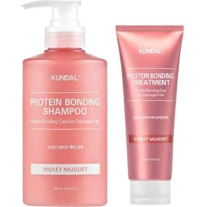 KUNDAL - Protein Bonding Shampoo 500ml + Treatment 250ml Set - Violet Muguet