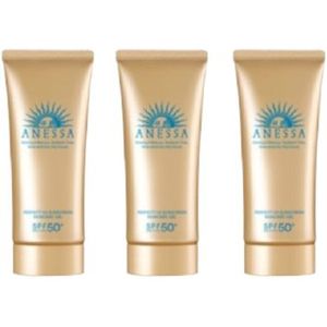 Shiseido Anessa Perfect UV Sunscreen Skincare Gel N SPF50+ PA++++ (2022 Version) - 90g (3ea) Set