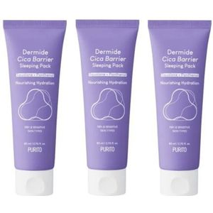 [Promotie]Purito SEOUL - Dermide Cica Barrier Sleeping Pack - 80ml (3ea) Set