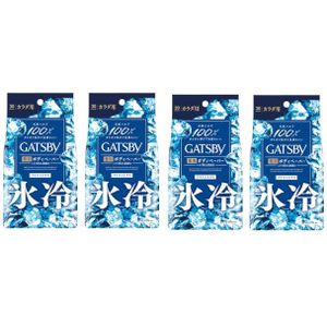 Mandom - Gatsby Powder Deodorant Body Wipes - 30 sheets - Ice Citrus (4ea) Set
