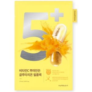 numbuzin - No.5+ Glutathione Vitamin Concentrated Mask - 1pc