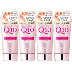 Kose - Coenrich Q10 Medicated Hand Cream - Fresh Peach - 80g (4ea) Set