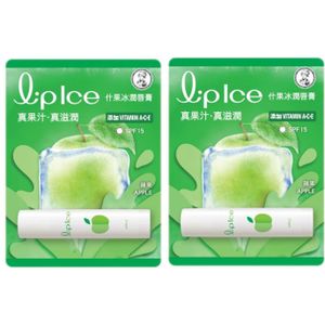 Rohto Mentholatum - LipIce Lip Balm - 1pc - Apple (2ea) Set