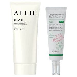 AXIS-Y - Complete No Stress Physical Sunscreen SPF50+ PA++++ - 50ml X Kanebo - Allie Gel UV EX SPF50+ PA++++ - 90g (New...