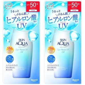 Rohto Mentholatum Skin Aqua UV Super Moisture Gel Hydrating Sunscreen (2ea) Set