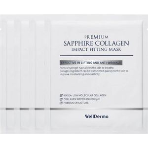 WELLDERMA - Collagen Impact Fitting Mask - 4stukken