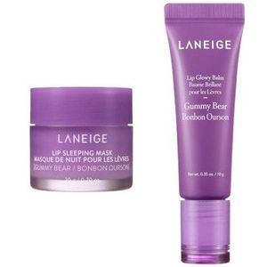 LANEIGE - Lip Sleeping Mask - 20g - Gummy Bear (1ea) X Lip Glowy Balm - 10g - Gummy Bear (1ea)