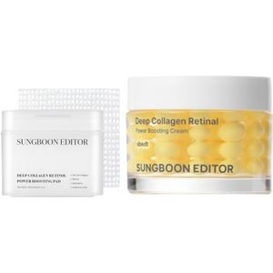 SUNGBOON EDITOR - Deep Collagen Retinol Power Boosting Capsule Cream - 50ml (1ea) + Power Boosting Pad 190ml (1ea) Set