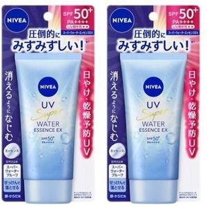 NIVEA Japan - UV Super Water Essence EX SPF50+ PA++++ - 80g (2ea) Set