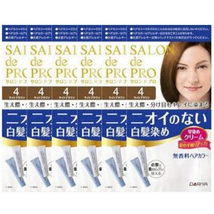 Dariya - Salon De Pro - Hair Color Cream - 4 Light Brown  6stukken set