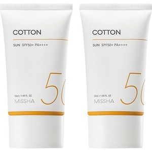 MISSHA All Around Safe Block Cotton Sun SPF50+ PA++++ (New Version of All Around Safe Block Daily Sun) - 50ml (2ea) Set