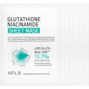 APLB - Glutathione Niacinamide Sheet Mask - 25ml (7pcs) Set