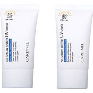 CARE:NEL No Sebum Perfect UV Shield SPF50+ PA++++ - 50ml (2ea) Set