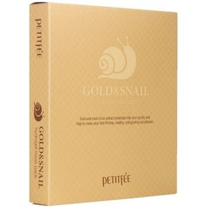 [Promotie] PETITFEE - Hydrogel Mask Pack #Gold & Snail - 5stukken