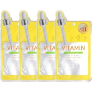 Picomonte - Dcure+ Vitamin + Citrus Face Mask - 1 pc (4ea)