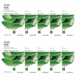 THE FACE SHOP - Real Nature Face Mask - Aloe - 1pc (10ea) Set