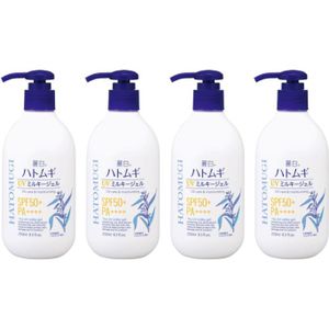 KUMANO COSME - Reihaku Hatomugi UV Care & Moisturizing The UV Milky Gel SPF50+ PA++++ - 250ml (4ea) Set