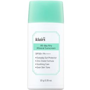 Dear, Klairs - All-day Airy Mineral Sunscreen SPF50+ PA++++ - 10g