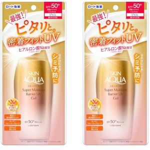 Rohto Mentholatum Skin Aqua Super Moisture Barrier UV Gel SPF50+ PA++++ 100g (2ea) Set
