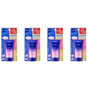 NIVEA Japan - UV Deep Protect & Care Tone Up Essence SPF50+ PA++++ - 50g (4ea) Set