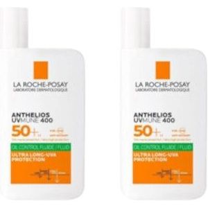 La Roche Posay - Anthelios UVMUNE 400 Oil-Control Fluid SPF50+ - 50ml (2ea) Set