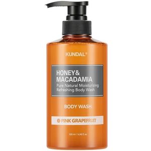 KUNDAL - Honey & Macadamia Pure Body Wash - 500ml - Pink Grapefruit