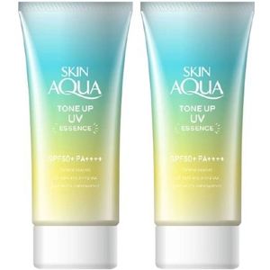 Rohto Mentholatum Skin Aqua Tone Up UV Essence Green SPF50+ PA++++ 80g (2ea) Set