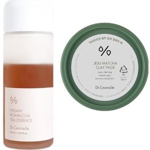 Dr.Ceuracle - Vegan Kombucha Tea Essence - 150ml + Matcha Clay Pack - 115g Set