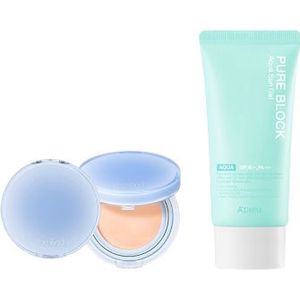 A'PIEU - Pure Block Aqua Sun Gel SPF50+ PA+++ X Romand - Bare Water Cushion - 20g - 21 Pure