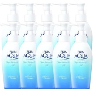 Rohto Mentholatum - Skin Aqua Sunscreen Super Moisture Gel Pump SPF50+ PA++++ - 140g - White (10ea) Set