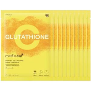 medicube - Deep Vita C Glutathione Brightening Mask - 27ml (10ea) Set