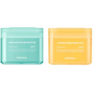 Mediheal - Madecassoside Blemish Pad - 100ea (1ea) + Vitamide Brightening Pad - 100ea (1ea) Set