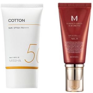 Missha Cotton Sun X M Perfect Cover BB cream # 21 Set