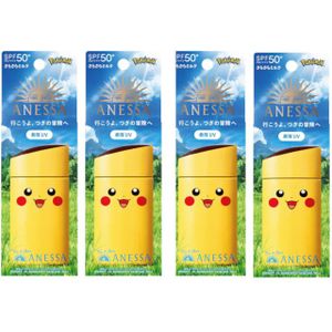 Shiseido Anessa Perfect UV Sunscreen Skincare Milk SPF 50+ PA++++ - 60ml - Pikachu (4ea) Set