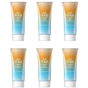 Rohto Mentholatum - Skin Aqua Tone Up Essence Latte Beige SPF50+ PA++++ - 80g (6ea) Set