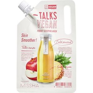 [Deal] MISSHA - Talks Vegan Squeeze Pocket Sleeping Mask - Skin Smoother - 10g