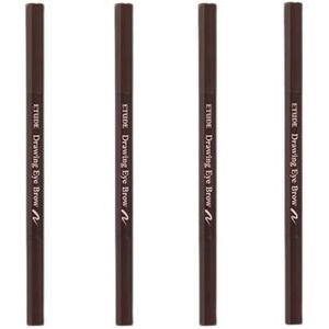 ETUDE - Drawing Eye Brow New - No.01 Dark Brown (4ea) Set