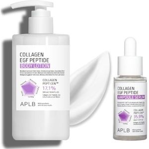 APLB - Collagen EGF Peptide Body Lotion - 300ml (1ea) X Ampoule Serum - 40ml (1ea) Set